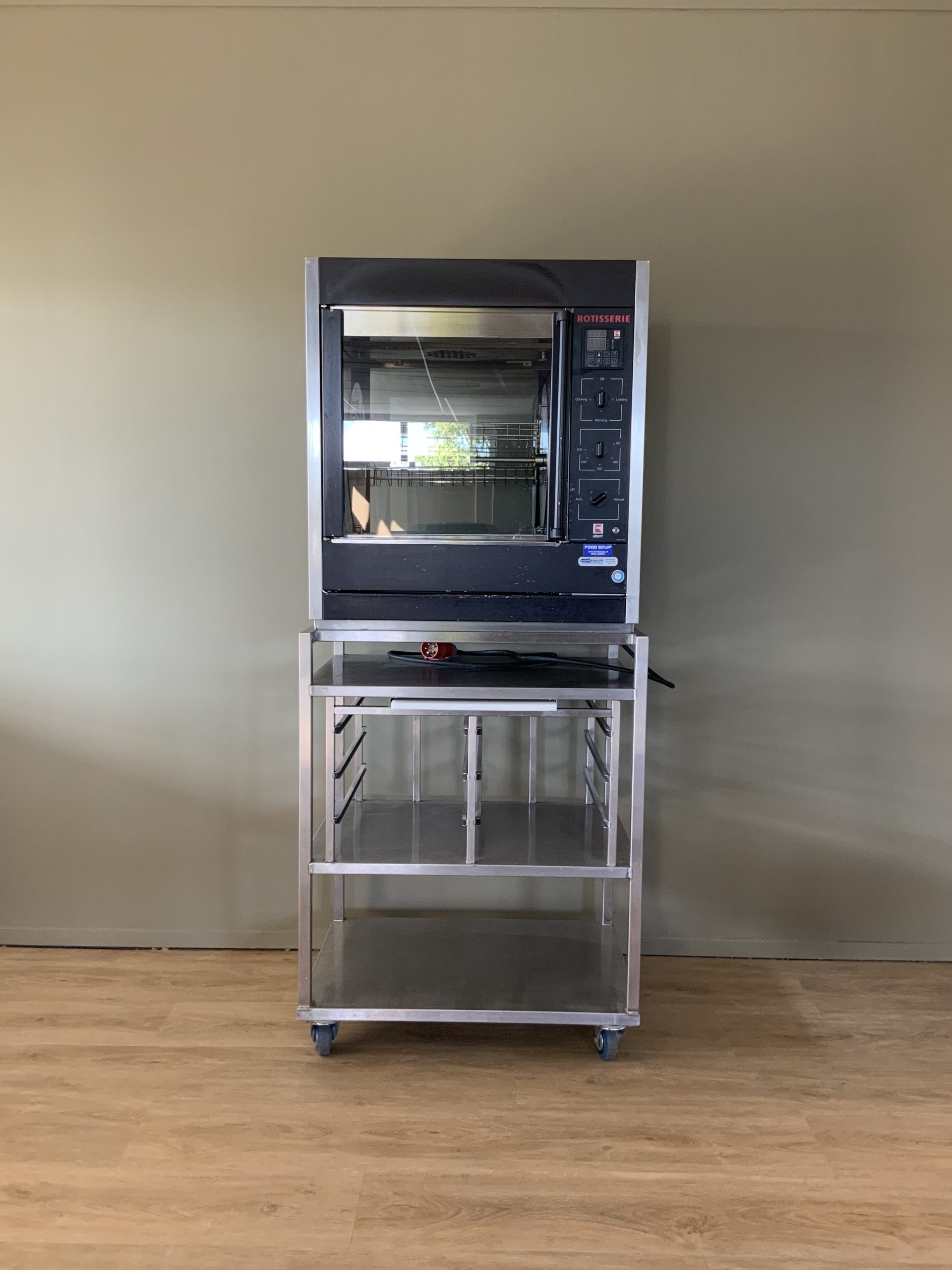 Ubert RT 303 Rotisserie / Kippengrill inclusief verrijdbaar onderstel