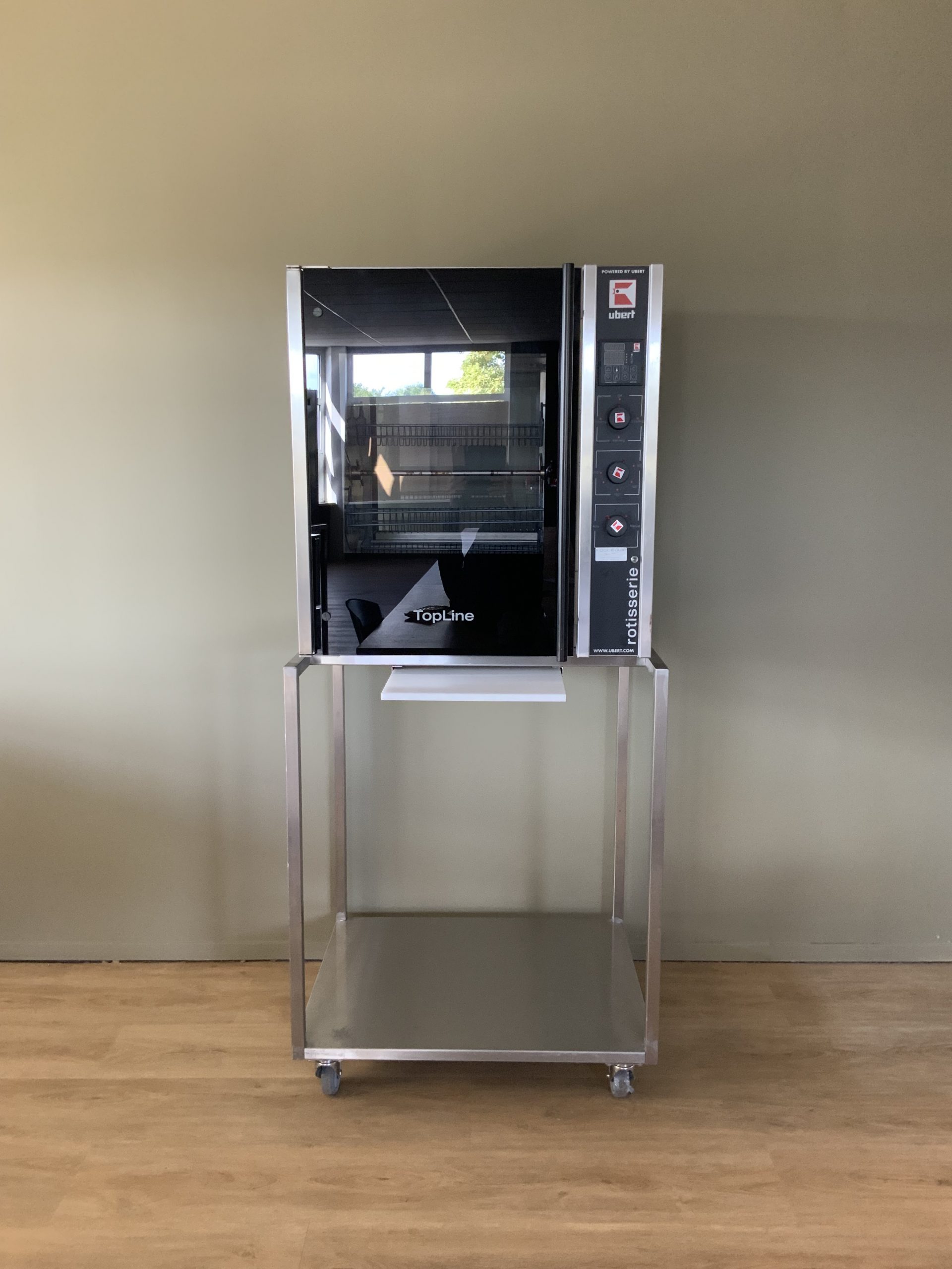 Ubert RT 403 Rotisserie / Kippengrill inclusief verrijdbaar onderstel